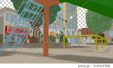 アニメーションの背景に最適な 3D画像です アニメーションの背景に最適な 3D画像です 114429766