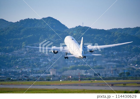 伊丹空港からみた飛行機 114430629