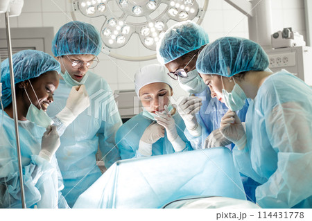 doctors has performed wrong operation. mistake concept doctors has performed wrong operation. mistake concept 114431778