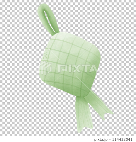 Green Ribbon String green ribbon hanging on a string, green ribbon,...のイラスト素材 [114432041 ...