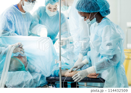 medical practitioners completing a surgical internship and residency 114432509