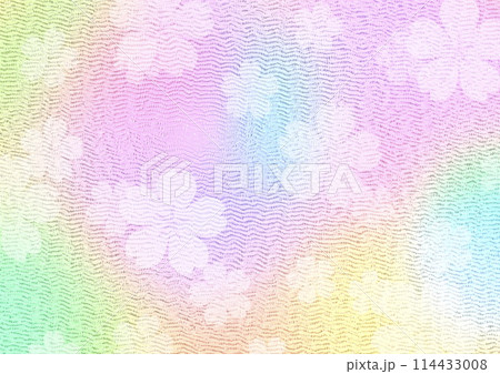 桜とちりめん質感の背景 114433008