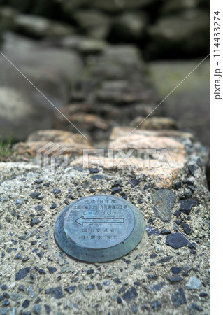 河川の護岸工事標識 河川の護岸工事標識 114433274