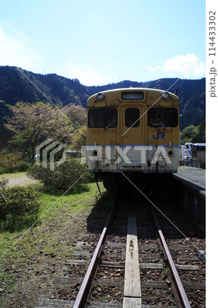 廃線駅のキハ58保存車両 114433302