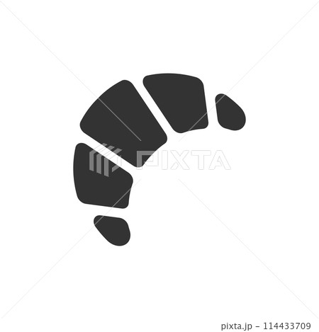 Croissant icon flat 114433709