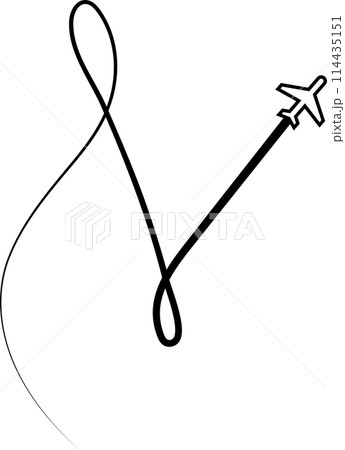 Airplane routes, aircraft, plane paths, travel 114435151