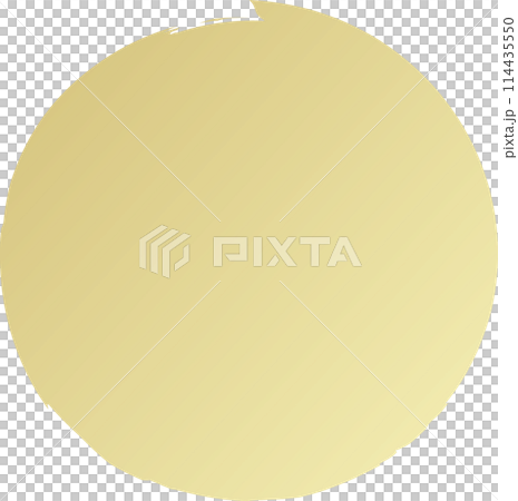 Set of gold different round brush. Design elements Set of gold different round brush. Design elements 114435550