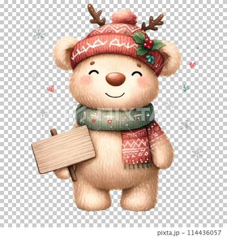 Christmas Teddy bear 114436057
