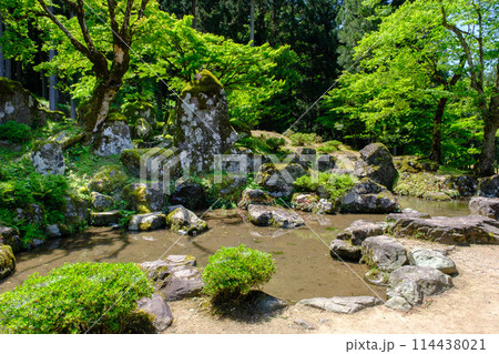 福井県 一乗谷朝倉氏遺跡 諏訪館跡庭園 福井県 一乗谷朝倉氏遺跡 諏訪館跡庭園 114438021