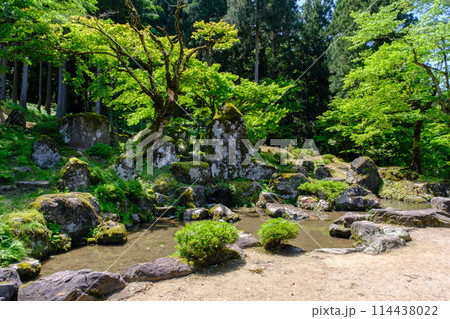 福井県 一乗谷朝倉氏遺跡 諏訪館跡庭園 福井県 一乗谷朝倉氏遺跡 諏訪館跡庭園 114438022