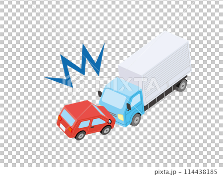 貨車與轎車迎面相撞交通事故 貨車與轎車迎面相撞交通事故 114438185