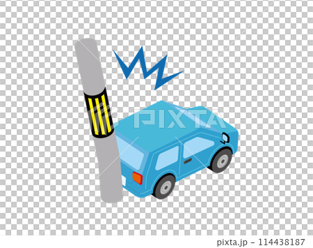 客車倒車時撞上電線桿（交通事故） 114438187