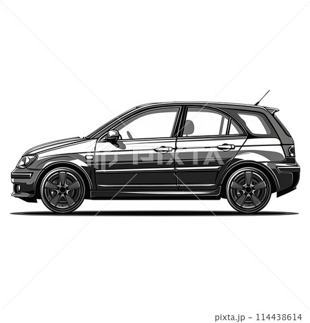 Urban Adventure: Fast Cars Racing Through City Streets 114438614