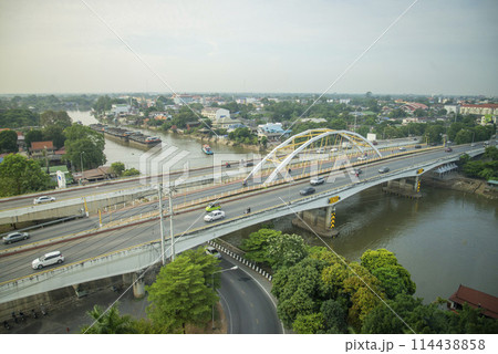 THAILAND AYUTTHAYA MAENAM PASAK RIVER THAILAND AYUTTHAYA MAENAM PASAK RIVER 114438858
