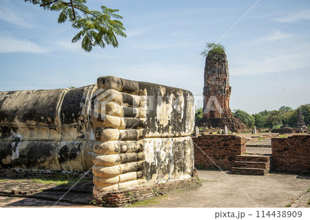 THAILAND AYUTTHAYA WAT LOKAYASUTHARAM THAILAND AYUTTHAYA WAT LOKAYASUTHARAM 114438909