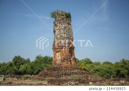 THAILAND AYUTTHAYA WAT LOKAYASUTHARAM THAILAND AYUTTHAYA WAT LOKAYASUTHARAM 114438925