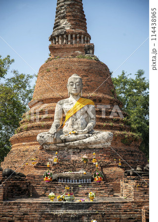 THAILAND AYUTTHAYA WAT WORACHETTHARAM THAILAND AYUTTHAYA WAT WORACHETTHARAM 114438965
