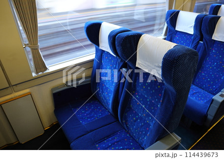 東武鉄道100系スペーシアの座席の写真素材 [114439673] - PIXTA