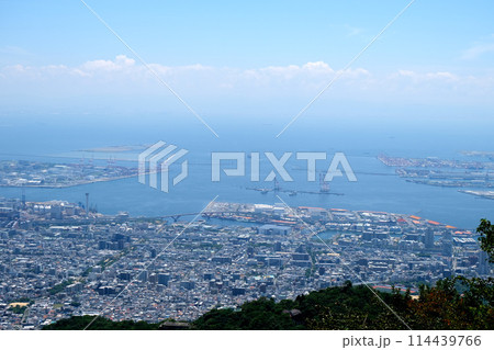 兵庫県神戸市灘区_摩耶山掬星台から南東側風景16_2023年7月 114439766