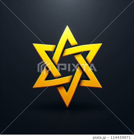 黄色い六芒星 114439971