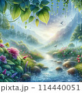 水辺に咲く紫陽花 114440051