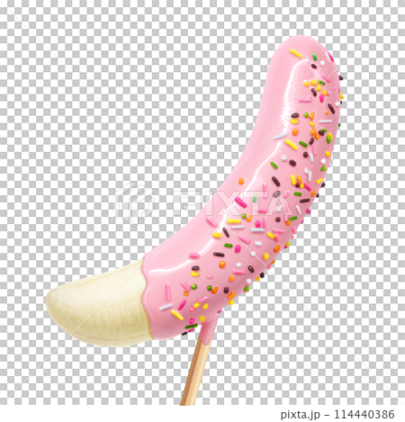Chocolate banana illustration realistic Chocolate banana illustration realistic 114440386