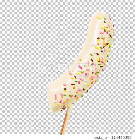 巧克力香蕉插畫現實 巧克力香蕉插畫現實 114440390