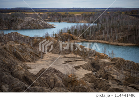 Lakes and hills in Konduki (Conduky) village, Tula region, Russia Lakes and hills in Konduki (Conduky) village, Tula region, Russia 114441490