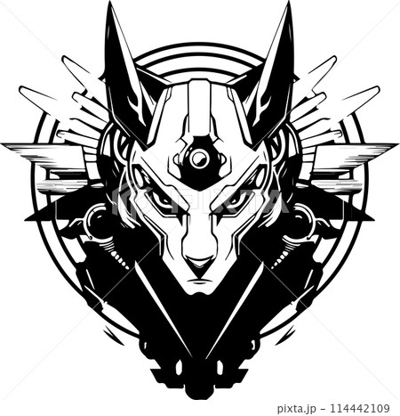 A sphinx cat with a menacing look on its face. The cat is surrounded by a diamond shape. A sphinx cat with a menacing look on its face. The cat is surrounded by a diamond shape. 114442109