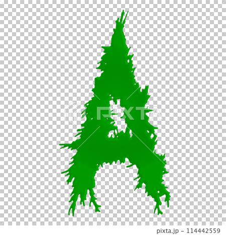 Green slime letter on white background. Custom art font.3D rendered illustartion. Green slime letter on white background. Custom art font.3D rendered illustartion. 114442559