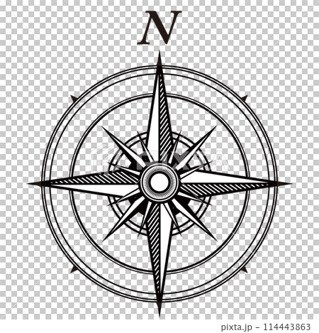 方位磁針（コンパス） 114443863