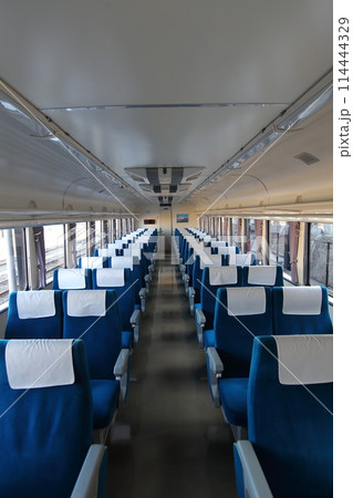 レトロ車両・車両番号クハ481-603・特急にちりん・車内 114444329