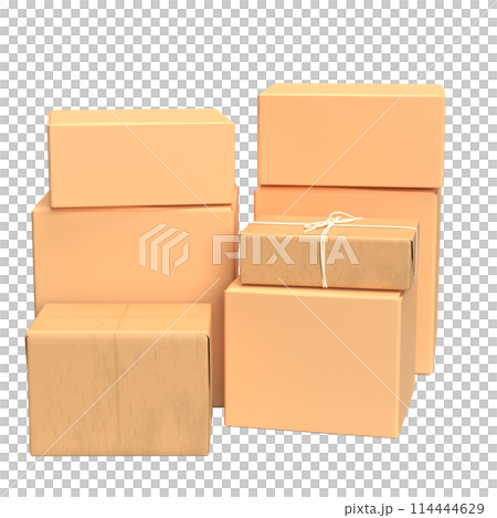 The cardboard box for shipping or cargo concept 3d rendering. The cardboard box for shipping or cargo concept 3d rendering. 114444629
