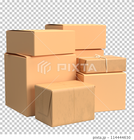 The cardboard box for shipping or cargo concept 3d rendering. 114444630