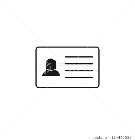 identity card icon identity card icon 114445583