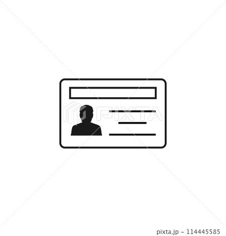 identity card icon identity card icon 114445585