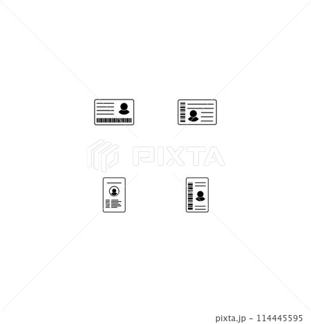identity card icon 114445595