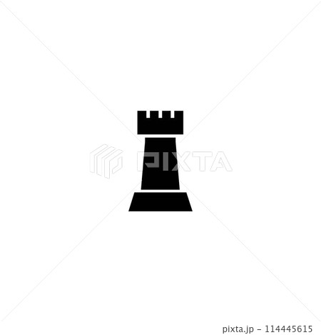 rook chess icon 114445615