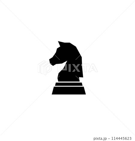 knight chess icon 114445623