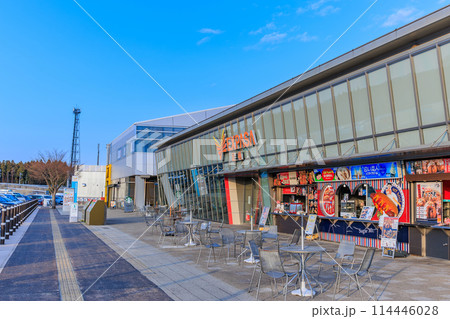 静岡県　東名高速道路にある足柄サービスエリア 114446028