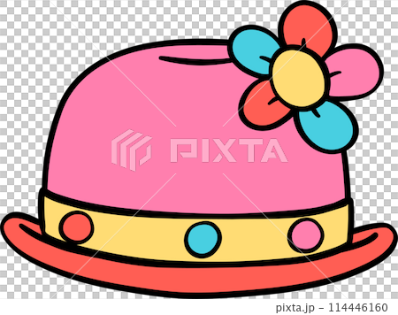 Groovy Clown Hat, clowncore doodle Groovy Clown Hat, clowncore doodle 114446160