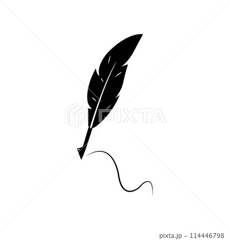 feather pen feather pen 114446798