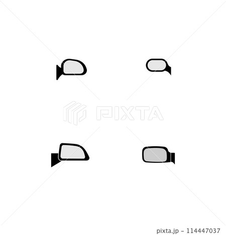 rear view mirror icon rear view mirror icon 114447037