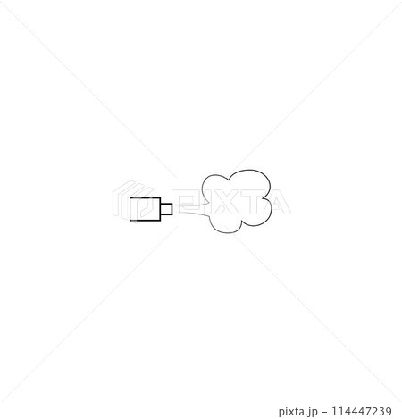 car exhaust icon 114447239