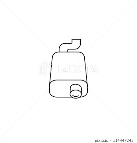car exhaust icon 114447243