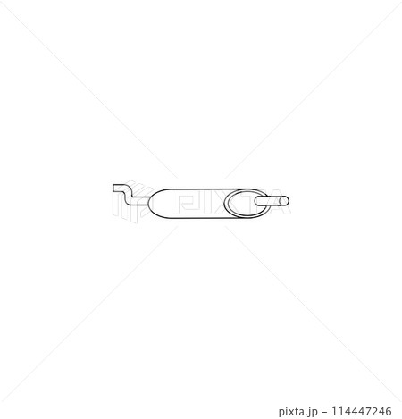 car exhaust icon 114447246