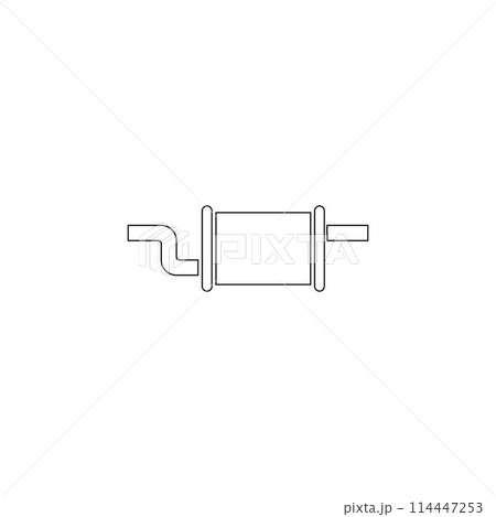car exhaust icon 114447253