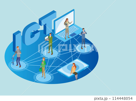 ICTのイメージイラスト 114448054