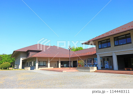 長野県長野市、長野市立博物館の風景 長野県長野市、長野市立博物館の風景 114448311