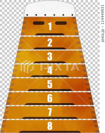 跳び箱の正面のイラスト 114449931